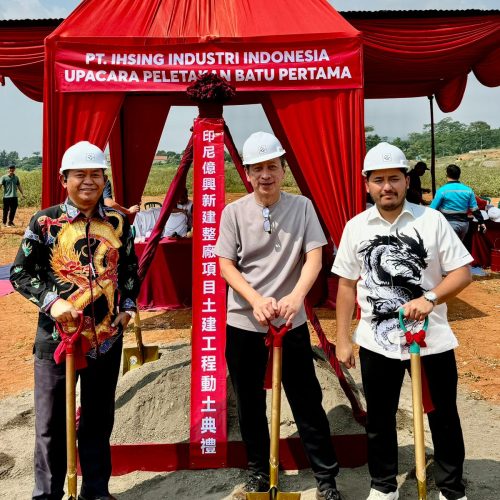 Peletakan Batu Pertama pembangunan Pabrik Textil PT IHSING INDUSTRI INDONESIA